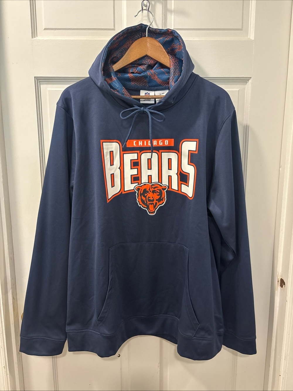 NFL Team Apparel Men’s Chicago Bears Pullover Hooded Sweatshirt Size XL NWOT